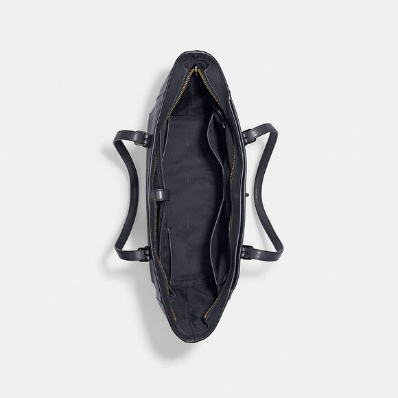 ALMOST PERFECT Coach Turnlock Tote In Signature Leather - Picture 3 of 6